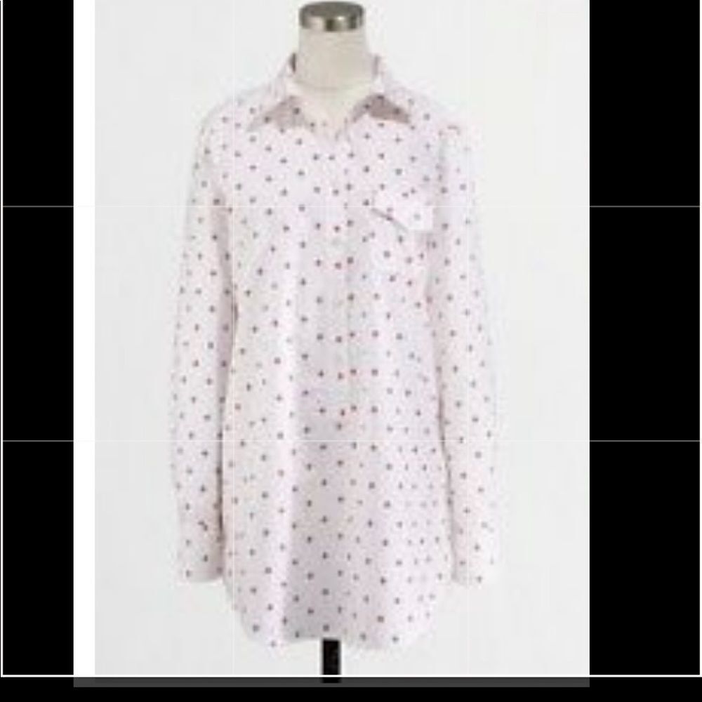 J Crew Polka Dot Tunic Size Med